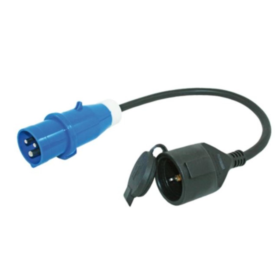 Adaptateur 3P CEE 16A vers Schuko